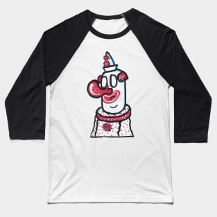 Painted Sad Clown Baseball T-Shirt